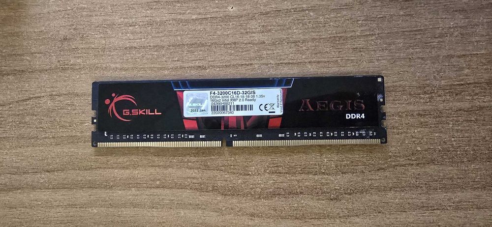 G.SKILL Aegis 16GB DDR4 3200MHz CL16 – Перфектно състояние