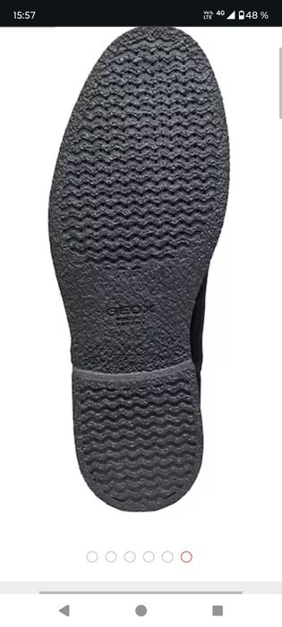 Ghete Geox Chelsea din piele întoarsă mărimea 45