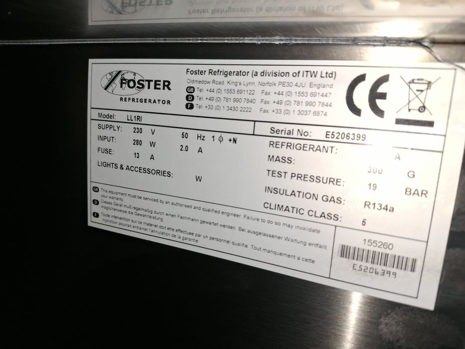 Хладилник FOSTER  за колички НОВ