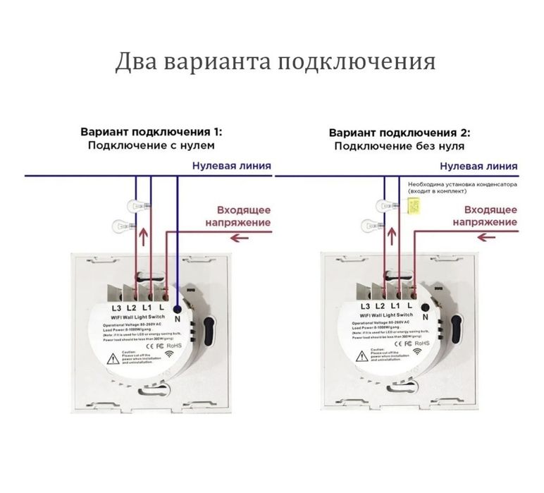 Умный выключатель Tuya
