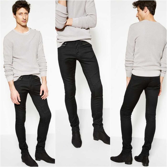 The Kooples (Франция) Черни рокерски дънки Biker Fit Размер 32. 39лв.