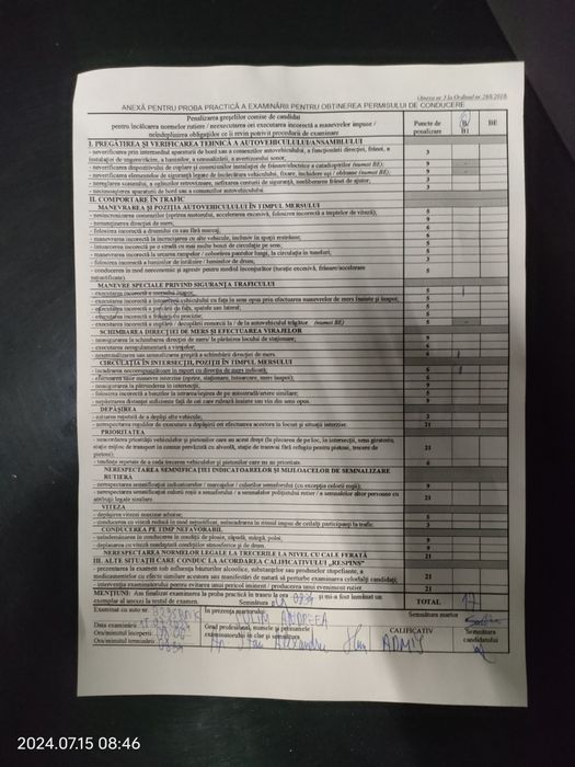 Școala de șoferi/instructor auto