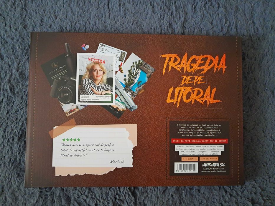 Dosarul detectivului joc de societate murder mystery