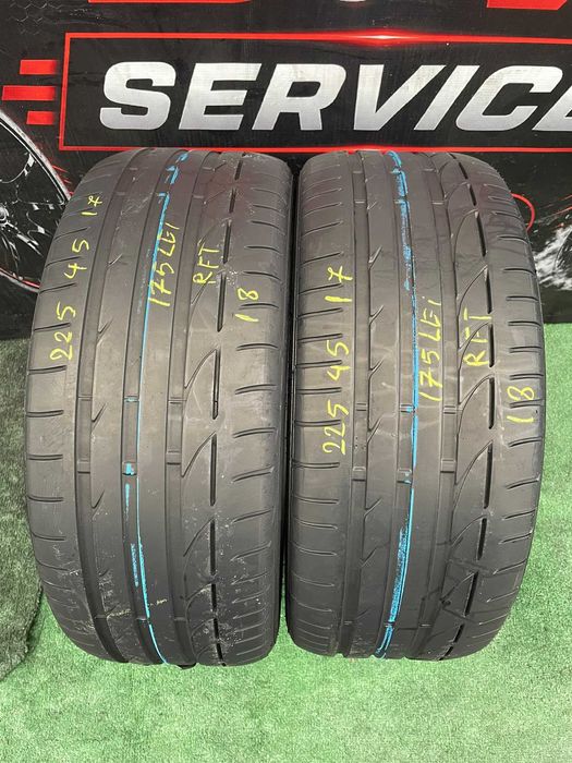 225 45 17 brigestone run flat