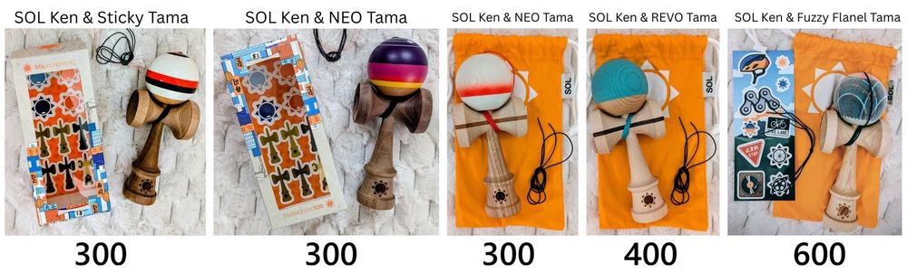 Kendama SOL Ken & Revo, Neo, Fuzzy Flannel Tama