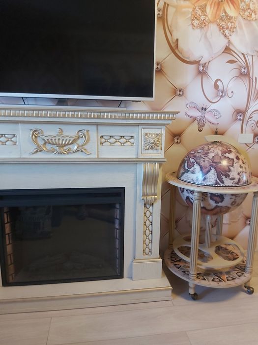 Электрокамин, глобус- бар