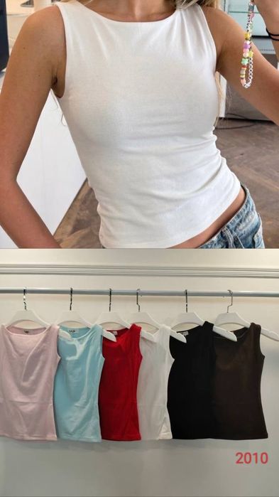 Базовая женская  майка под пиджак и на каждый день