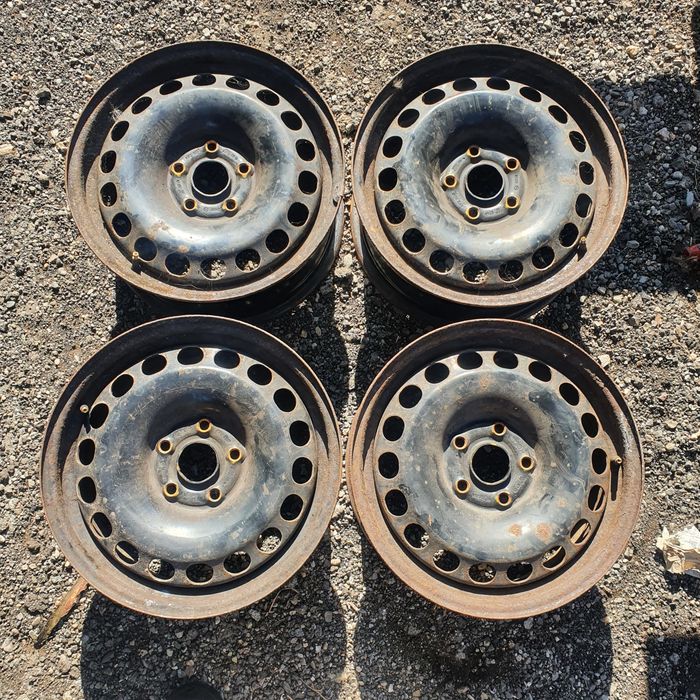 Jante tabla set 4 bucati 5x112 pe 15 Vw Skoda Seat Audi otel metal