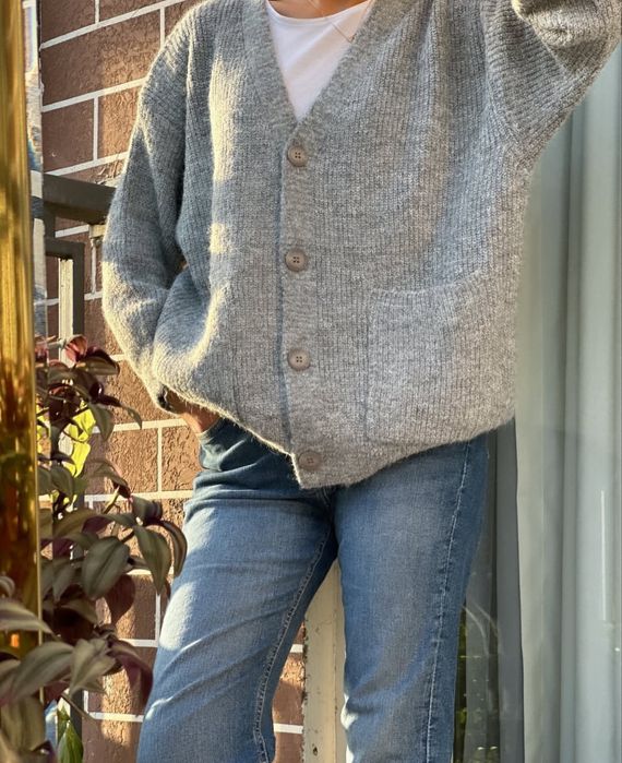 Теплый женский кардиган