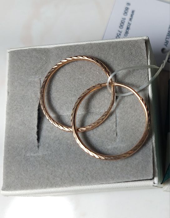 Серьги конго золото 585 пробы