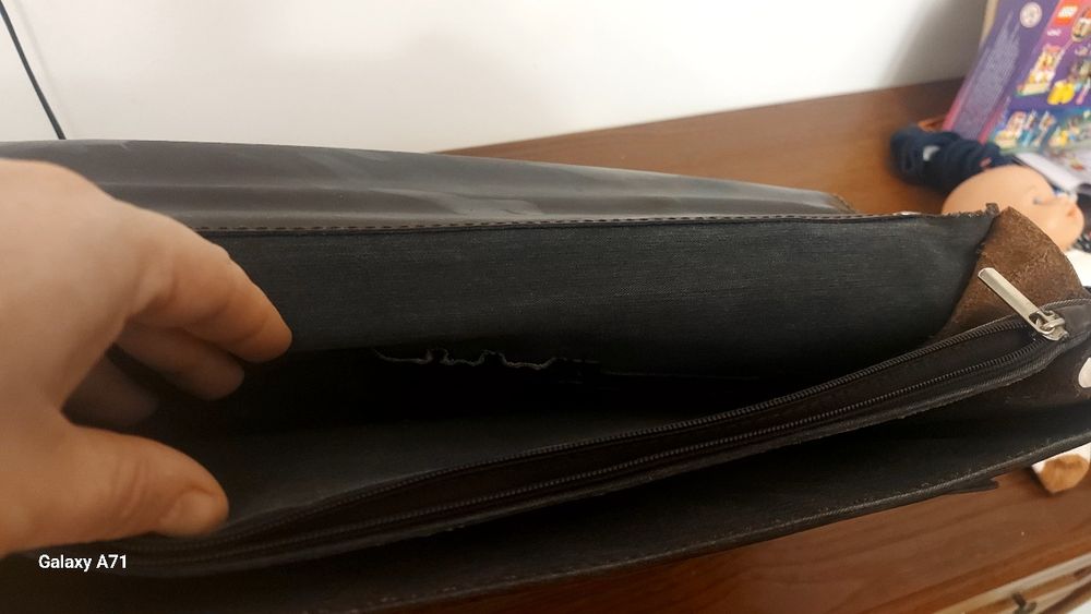 Geantă, piele, de firmă italienească