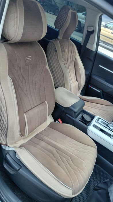 Авто чехол комбинированный алкантара