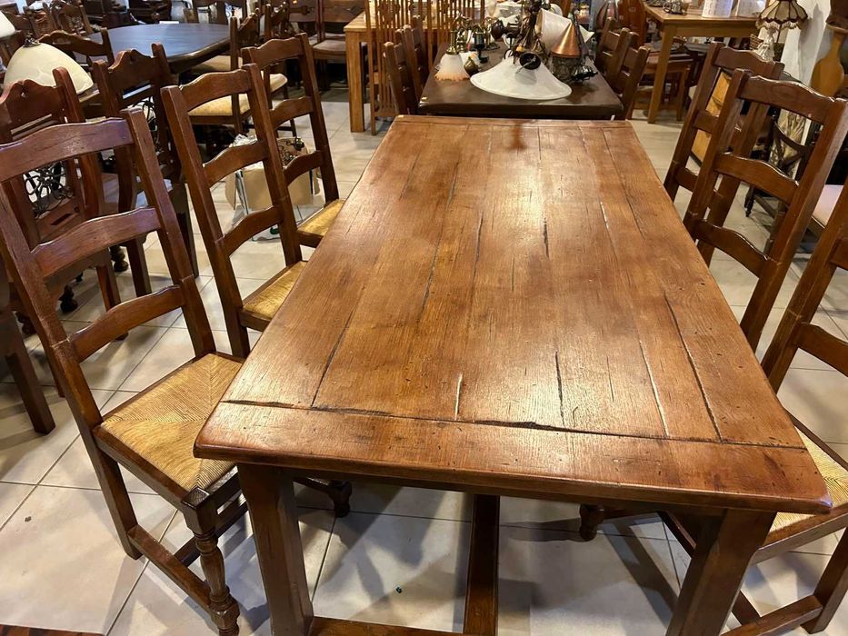 Масивна Дъбова маса + 6 стола Холандия