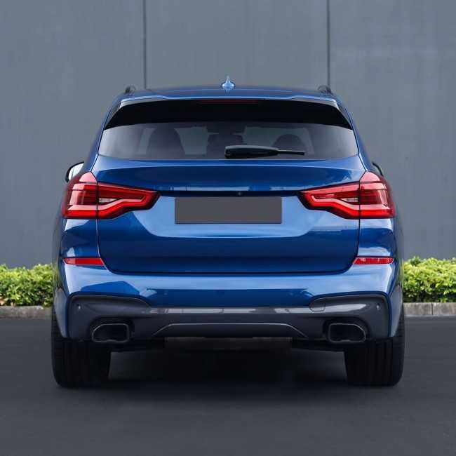 Ornamente Evacuari Tobe BMW X3 G01 X4 G02, Atasamente Evacuare Tips Tipsuri, Negru Lucios
