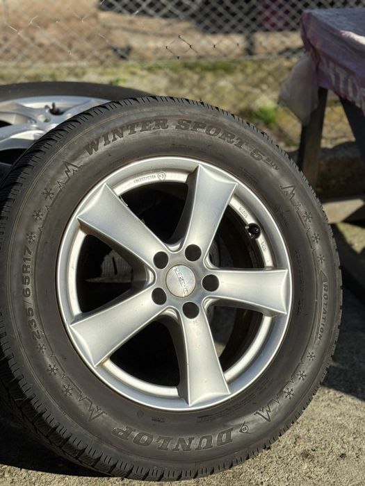 Jante Roti Audi Q5 Q7 Q3 235/65/17 iarnă Dunlop Winter Sport 5 SUV