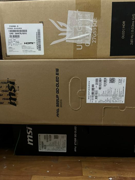 Игровые мониторы ASUS ROG, MSI, LG OLED / QD-OLED