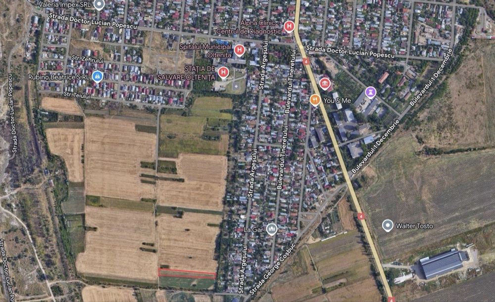 Teren intravilan 2.500mp în oraș
