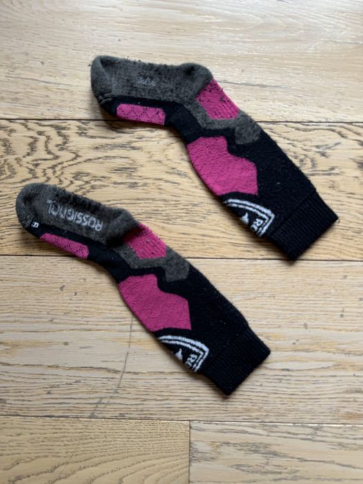 Rossignol ски розово сиви чорапи