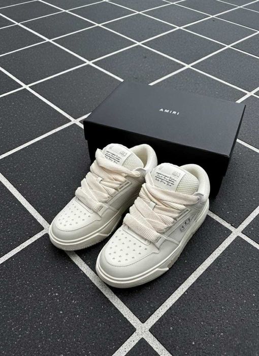 AMIRI MA 1 Alb - Piele - Full Box