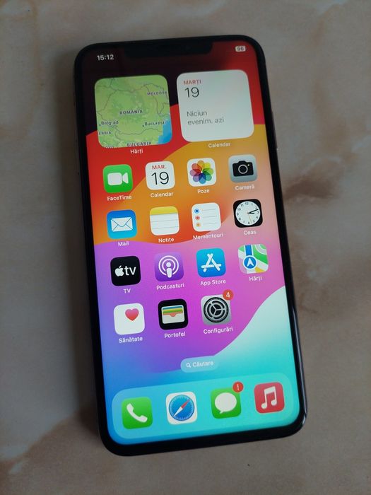 Vând iPhone Xs Max Rose de 256GB, cu probleme la baterie //poze reale