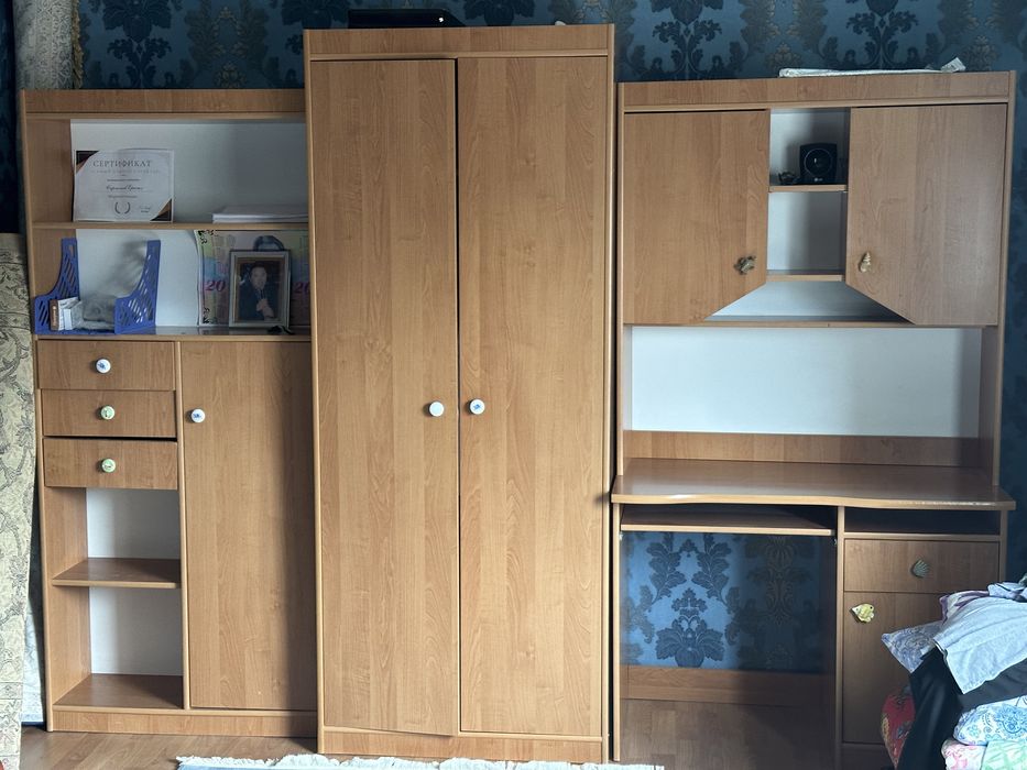 Детский  Шкаф 2 ,кровать сатылады