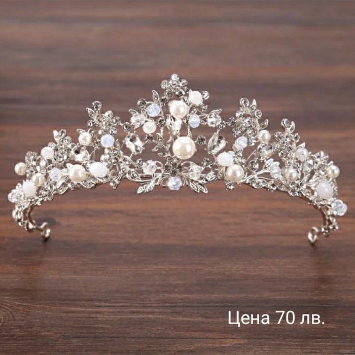 Корона, тиара, диадема, бижута за парти, бал и сватба