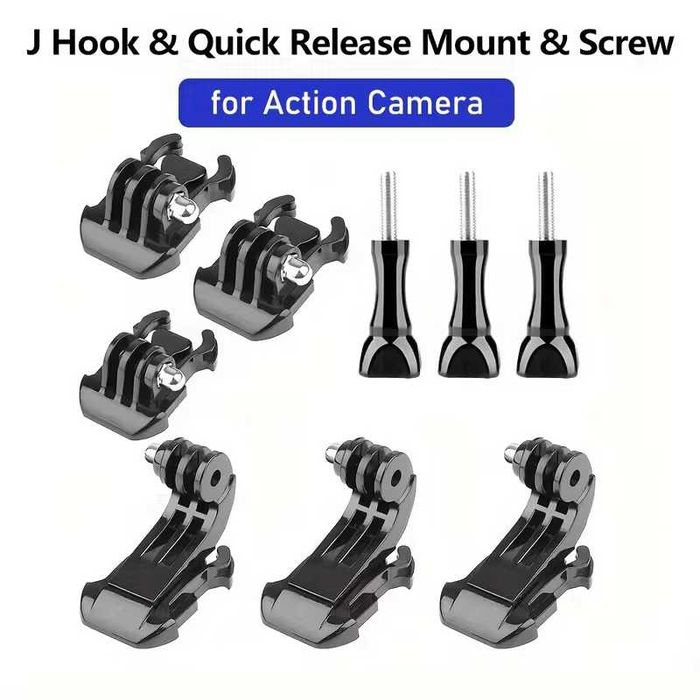 Комплект монтажи щипки и болтове Set 14 - За GoPro, DJI, Insta360