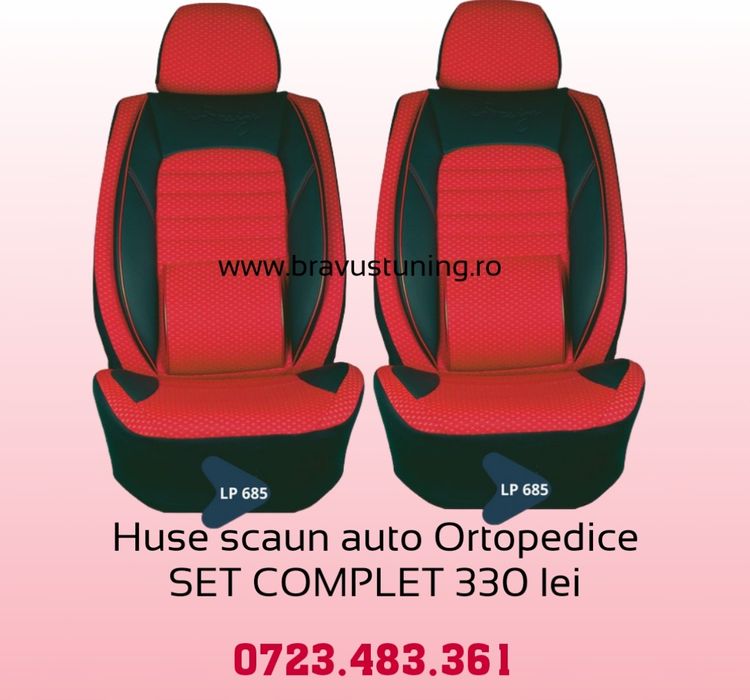 Huse scaun auto ORTOPEDICE Audi, Skoda, Passat, Jetta, Opel, Logan etc