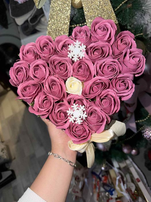 Aranjament flori de sapun