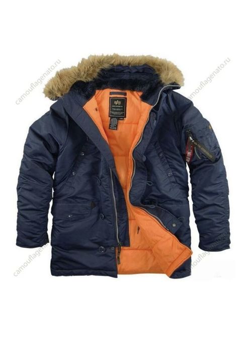 Зимняя аляска цвет синий