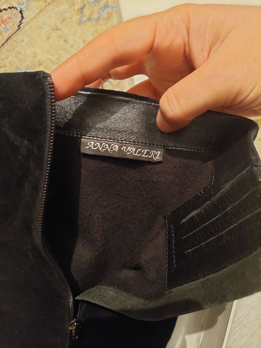 Сапоги натуральная замша