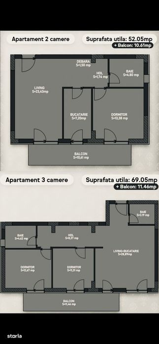 Apartament 2 camere nou decomandat Consul Parc Pedagogic