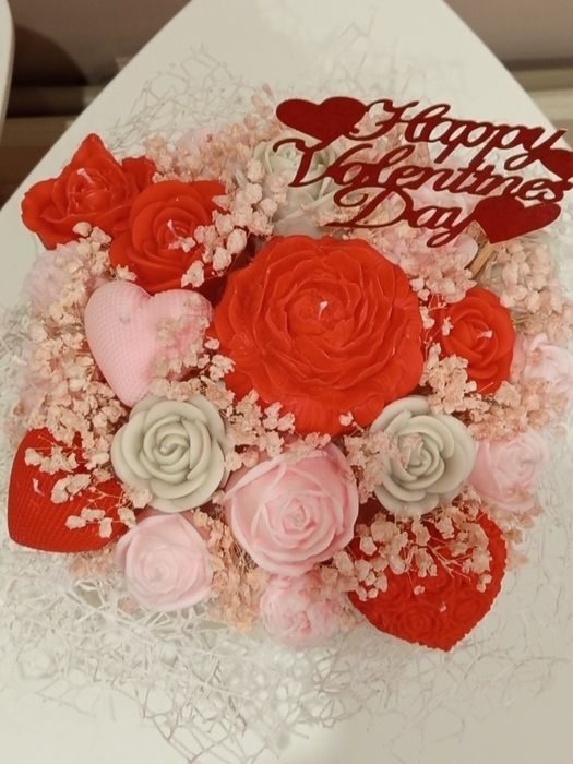 Букети от соев восък в луксозна кутия