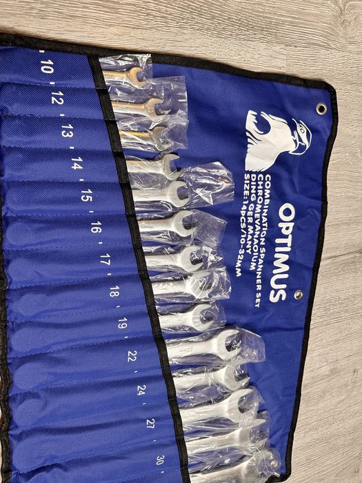 Set Chei Profesionale Combinate 14 PIESE 10-32 MM cu Suport Husa