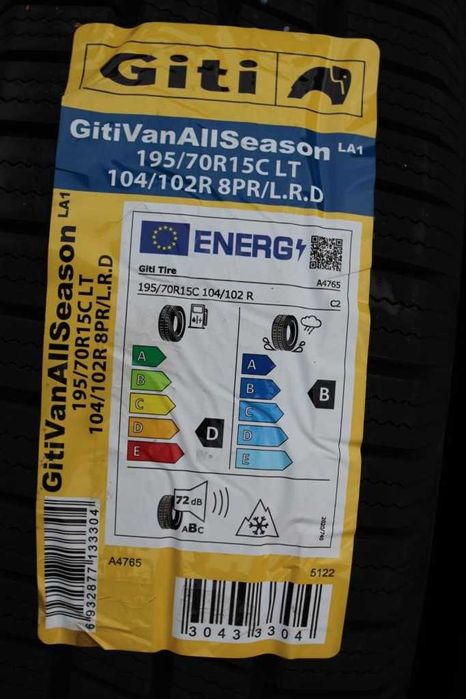 Anvelope noi 195/70 R15C GITI, All Season