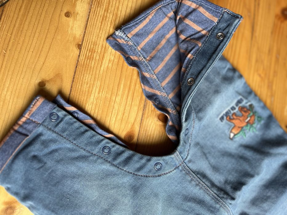 Salopeta captusita copii din blugi FATFACE 6-9 luni