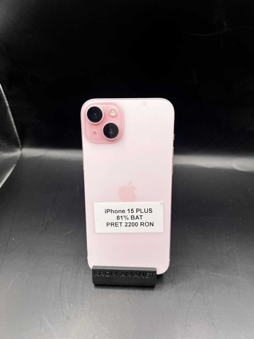 iPhone 15 PLUS / 128 GB / BAT.81% * Krom Amanet Margeanului *