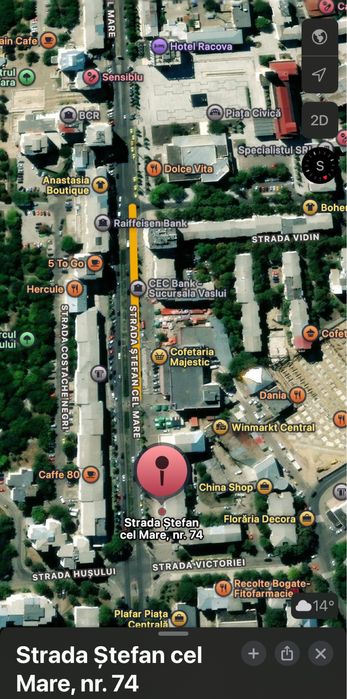 Proprietar, ofer spre inchiriere spatiu comercial ultracentral in Vaslui