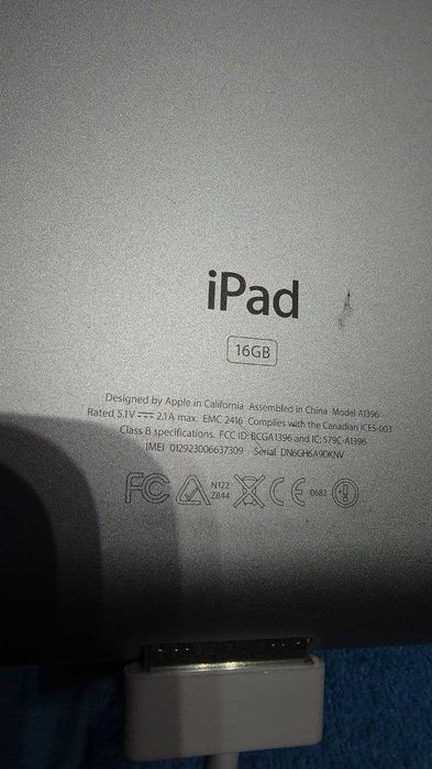 iPad 2 Apple A1396 Wi-Fi+Cellular–ideal piese/dezmembrări/reparații