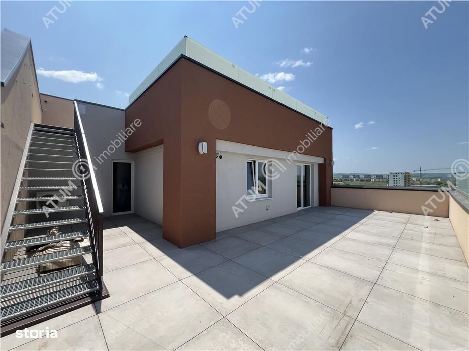 Penthouse cu 3 camere 2 bai si 2 terase zona Calea Surii Mici din Sibi