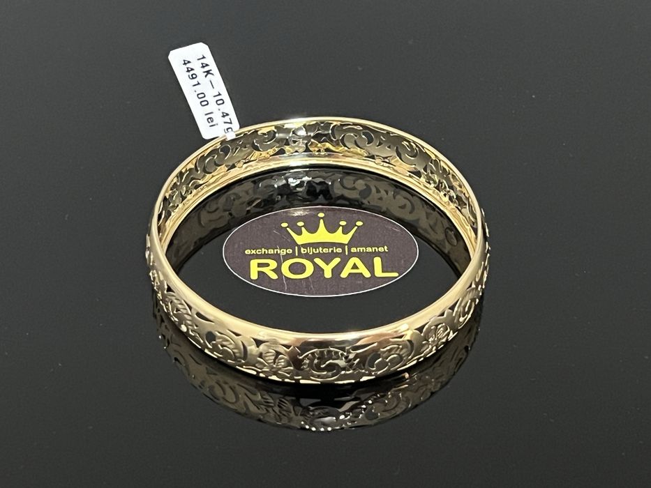 Bijuteria Royal CB : Bratara dama fixă aur 14K 585  10,47 gr