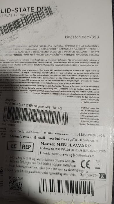 Kingston NV2 1TB PCIe 4.0 NVMe M.2 NOU!