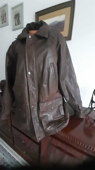 Haina barbateasca din piele naturala „ Aldo Colitti”, marimea 50