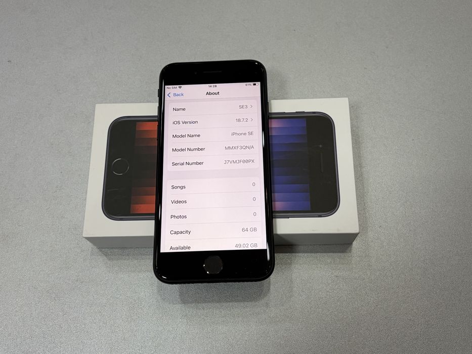 Iphone SE3, 64 gb, Black, la cutie
