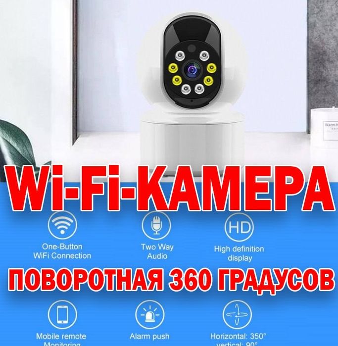 МЕГА СКИДКА! Камера PTZ 360 градусов с микрофоном и динамиком