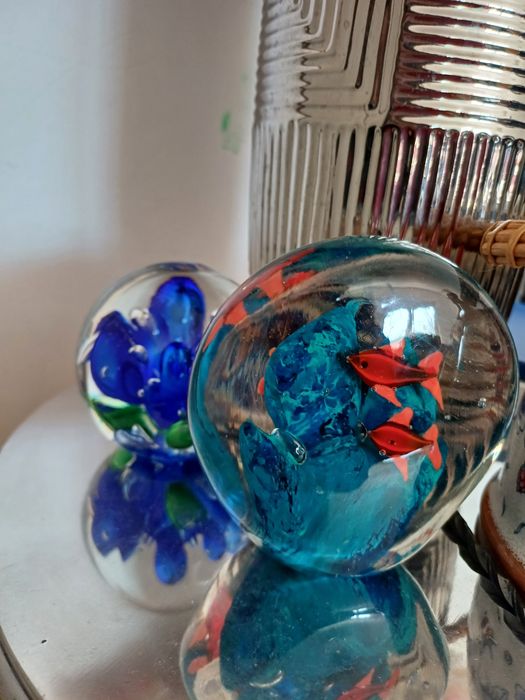 2 decorariuni sticla murano
