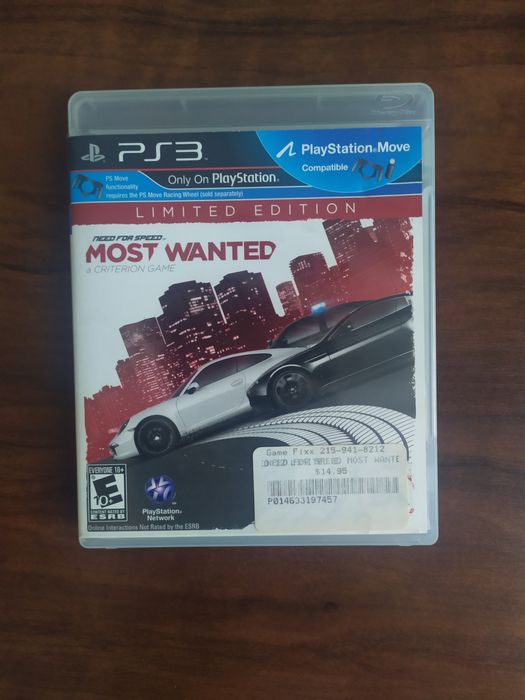 Disk Need for speed Most wanted Limited edition