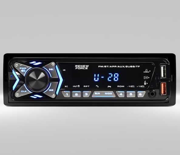 Радио MP3 плеър за кола с Bluetooth, USB AUX, FM радио, дистанционно