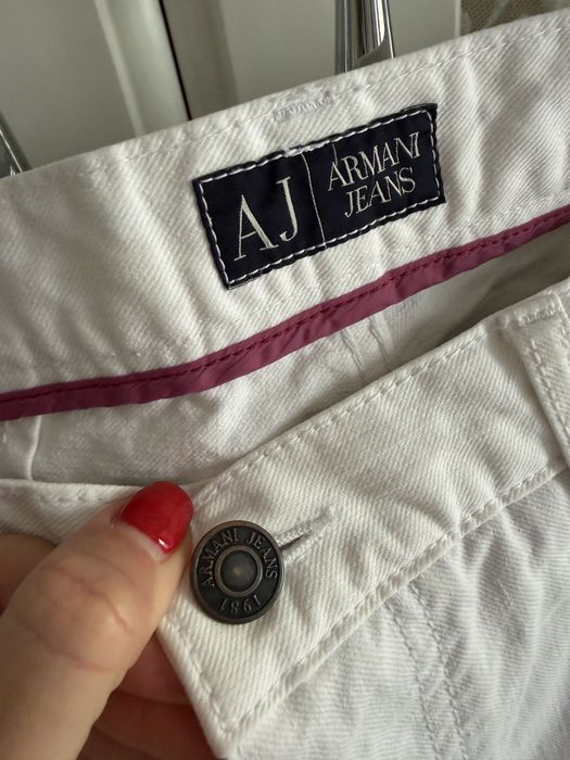 Мъжки бял панталон Armani Jeans – 100% памук