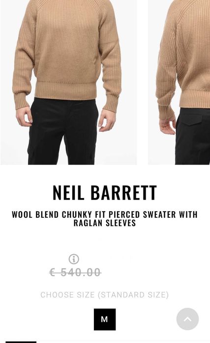 Neil Barrett pulover M, original, retail 540 euro